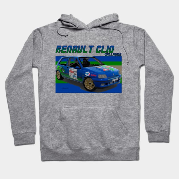 Renault Clio Williams Hoodie by PjesusArt